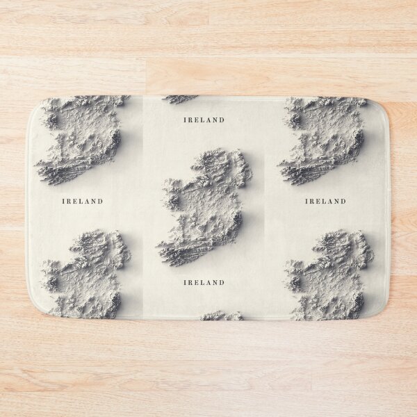 Item preview, Ireland Shaded Relief 3D Map digitally-rendered designed and sold by ThinkAboutMaps.