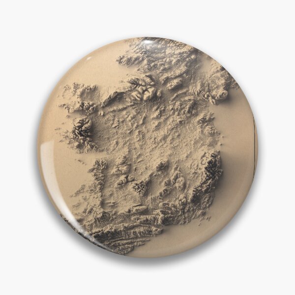 Item preview, Ireland Shaded Relief 3D Map digitally-rendered designed and sold by ThinkAboutMaps.