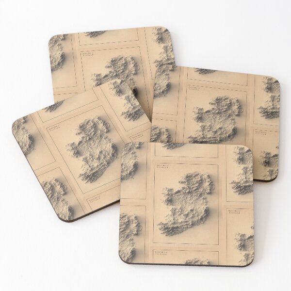 Item preview, Ireland Shaded Relief 3D Map digitally-rendered designed and sold by ThinkAboutMaps.