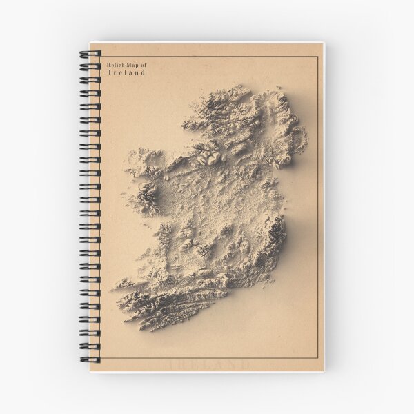 Item preview, Ireland Shaded Relief 3D Map digitally-rendered designed and sold by ThinkAboutMaps.