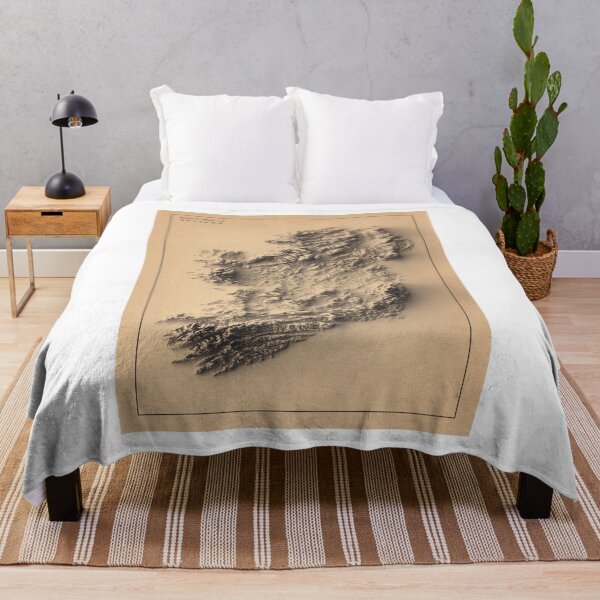 Item preview, Ireland Shaded Relief 3D Map digitally-rendered designed and sold by ThinkAboutMaps.