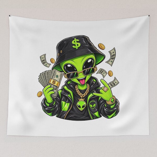 Item preview, Money Alien Streetwear designed and sold by VYBORA Studio.