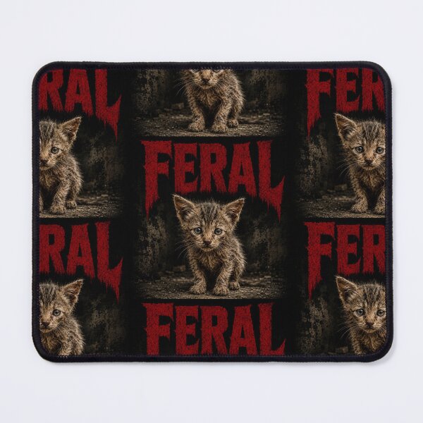 Item preview, FERAL - Cute Kitten designed and sold by Cassiopeian Creations.