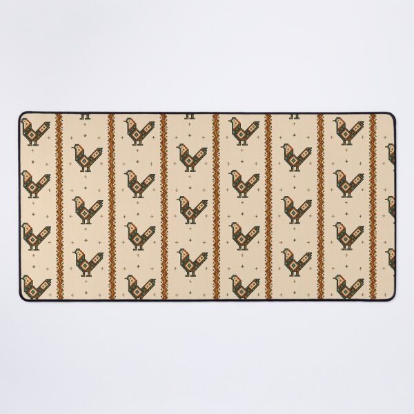 Item preview, Persian Geometric Mosaic Bird Folk Art designed and sold by MinimalBloom.