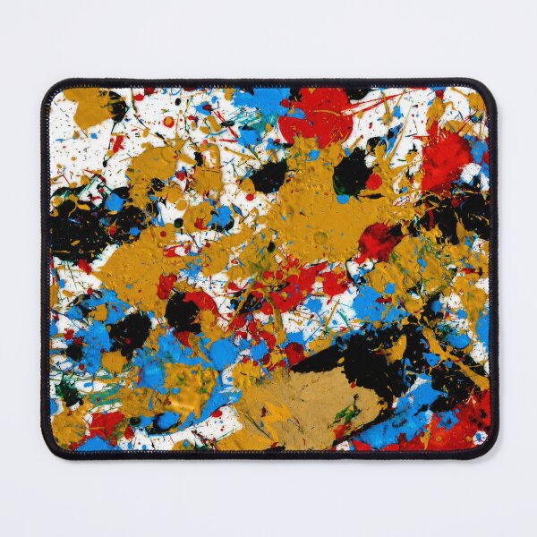 Item preview, Primary Splatter Energy Abstract Art designed and sold by THE SPLATTERED HAUS BY SAGE BANKS.