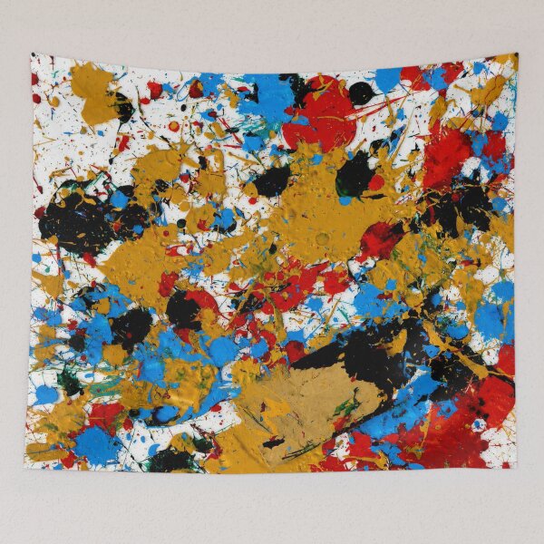 Item preview, Primary Splatter Energy Abstract Art designed and sold by THE SPLATTERED HAUS BY SAGE BANKS.