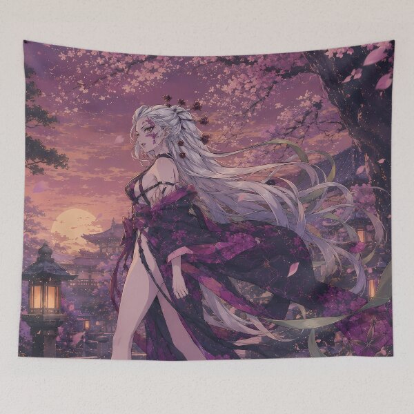 Item preview, Daki Demon Slayer Sakura Sunset Garden Elegance designed and sold by mildaclairmo.