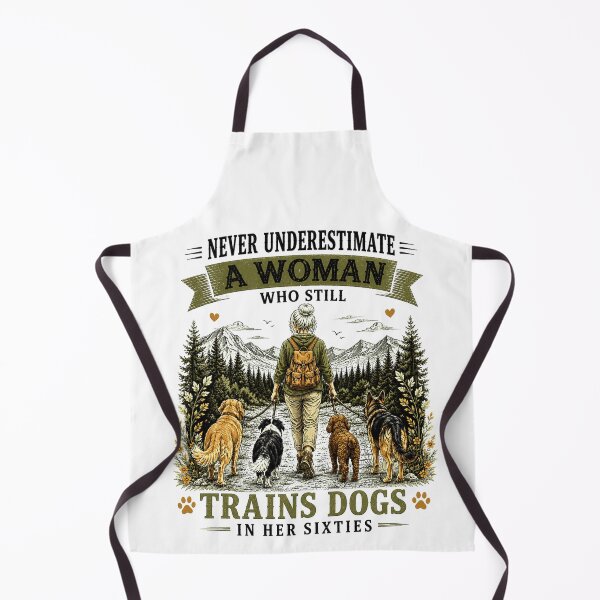 Item preview, Never Underestimate a Woman Who Still Trains Dogs in Her Sixties Funny Dog Traine designed and sold by 76Valeria.