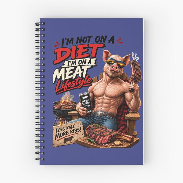 Item preview, I'M NOT ON A DIET I'M ON A MEAT LIFESTYLE designed and sold by CarnivoreGifts.