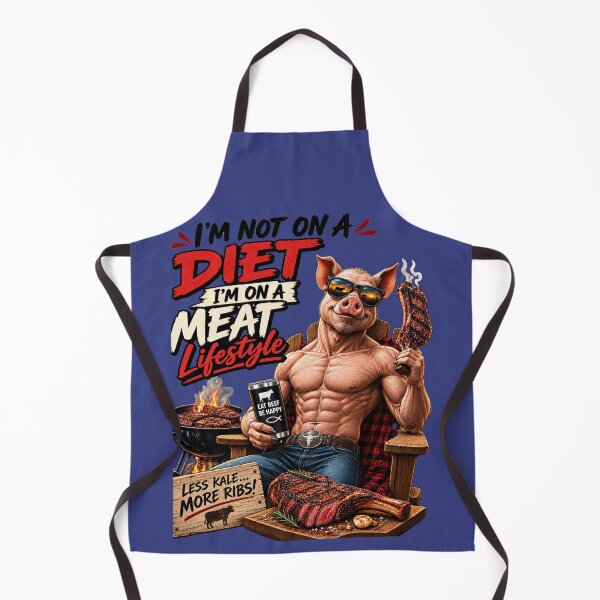 Item preview, I'M NOT ON A DIET I'M ON A MEAT LIFESTYLE designed and sold by CarnivoreGifts.