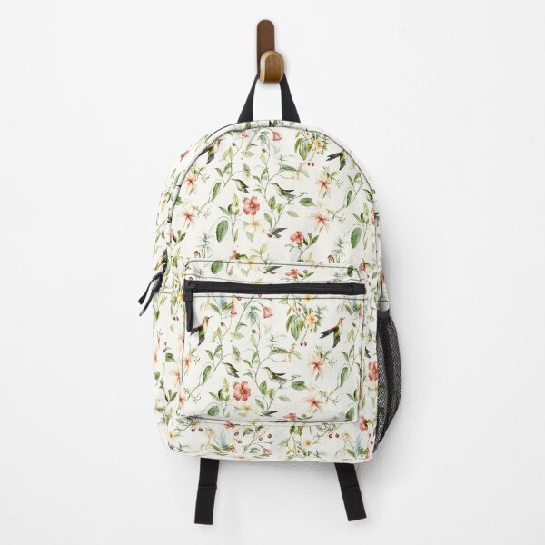 Item preview, Vintage Botanical Hummingbird Floral Seamless Pattern designed and sold by OrakArt.