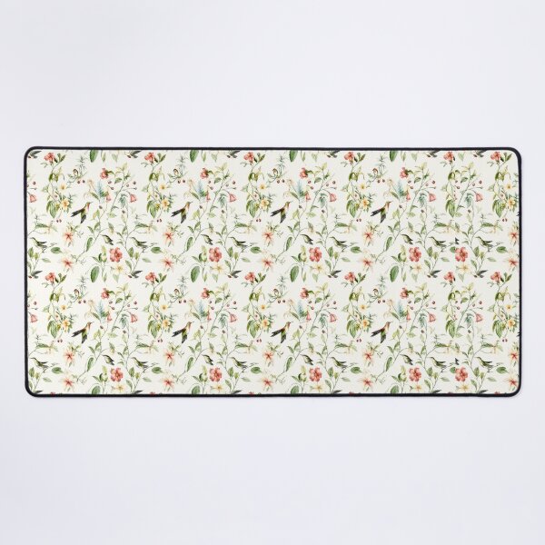 Item preview, Vintage Botanical Hummingbird Floral Seamless Pattern designed and sold by OrakArt.