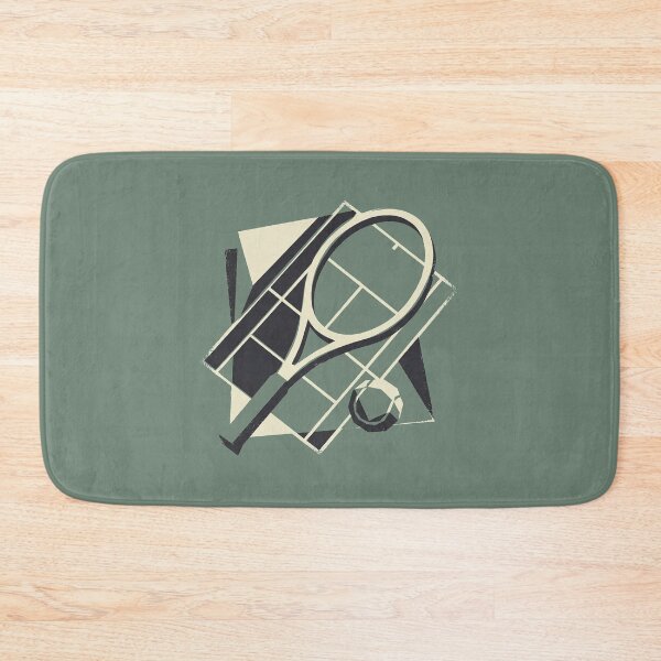 Item preview, Abstract Geometric Tennis Racket Mid Century Sports Art designed and sold by KiwiRider.