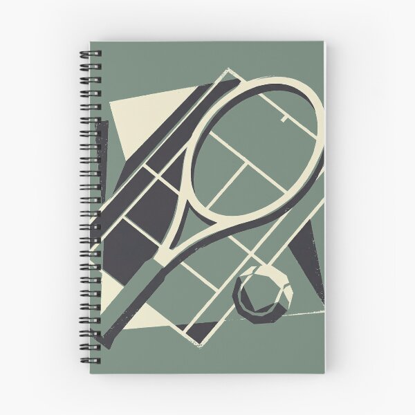 Item preview, Abstract Geometric Tennis Racket Mid Century Sports Art designed and sold by KiwiRider.