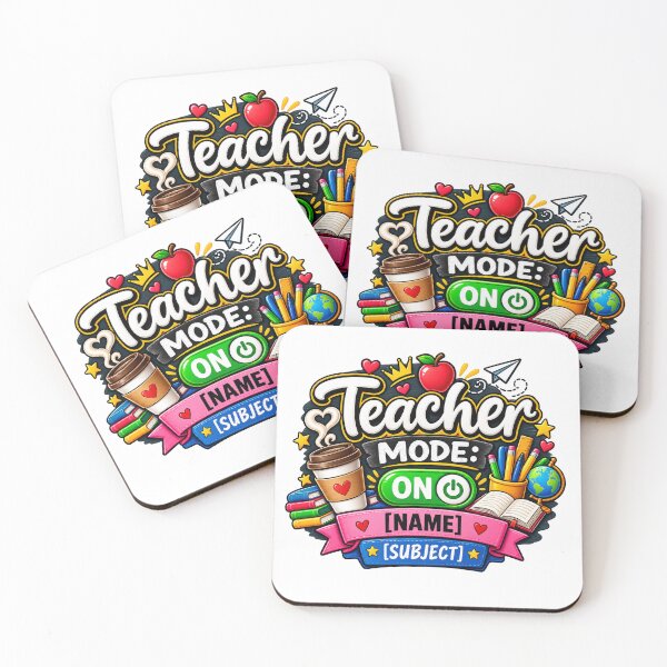 Item preview, Teacher Mode On Funny Personalized Teacher Appreciation designed and sold by ismai6.