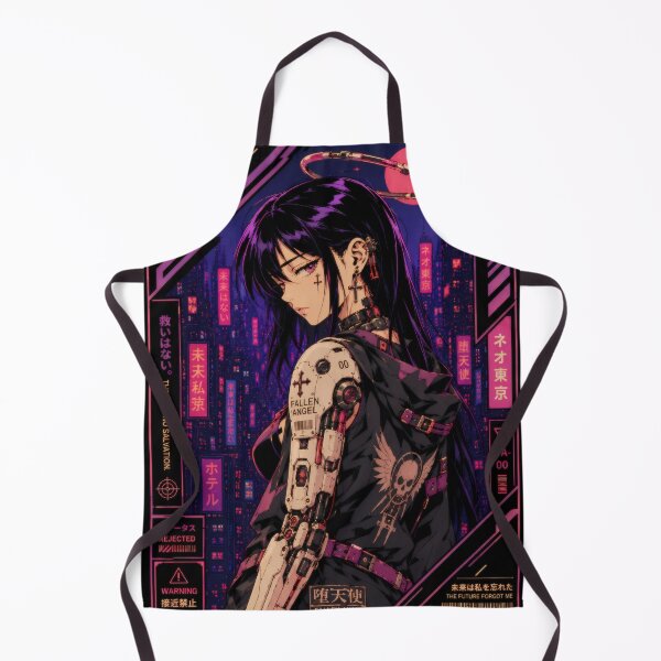 Artikelvorschau, Cyberpunk Fallen Angel – Retro-Anime-Krieger entworfen und verkauft von Apocalyptic Art Studio.
