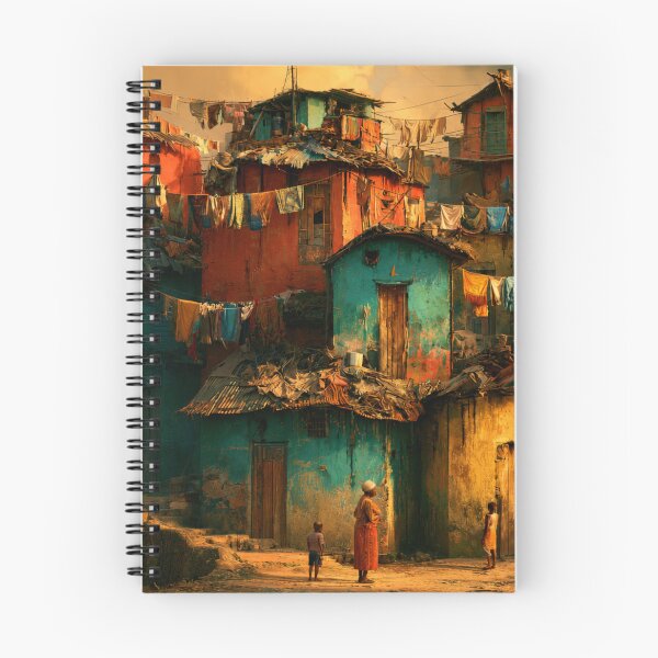 Item preview, Haitian Hillside Village – Colorful Caribbean Art designed and sold by GSizzle1.