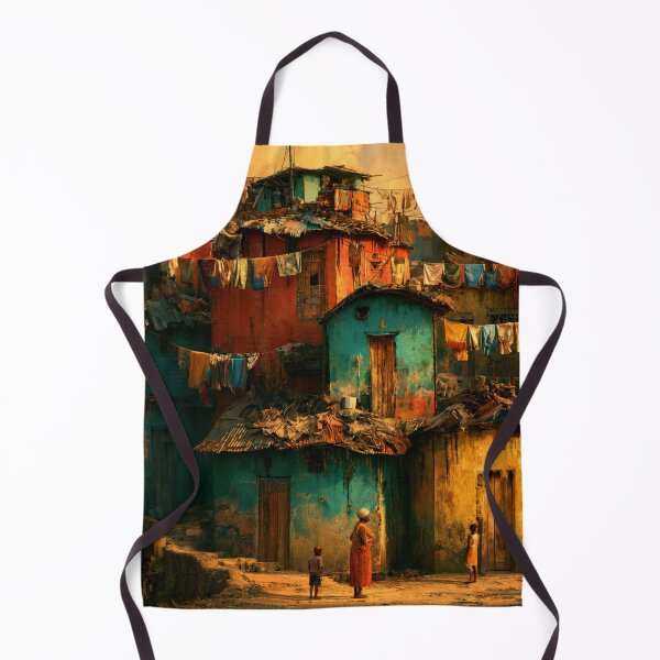 Item preview, Haitian Hillside Village – Colorful Caribbean Art designed and sold by GSizzle1.