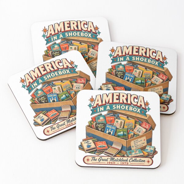Item preview, America in a Shoebox – Vintage Matchbook Collector 1960s–1970s designed and sold by Past in Threads.