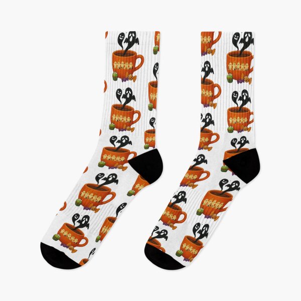 Item preview, Festive Halloween Hot Beverage Art With Cupcake And Candy designed and sold by VibranPalette.