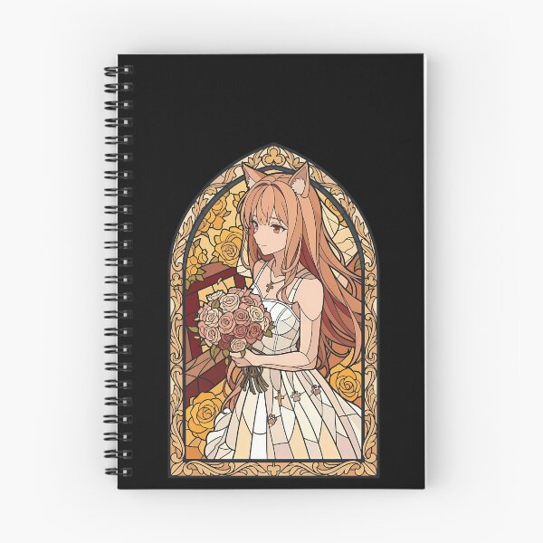 Item preview, Holo Spice and Wolf Golden Rose Stained Glass Portrait designed and sold by mildaclairmo.