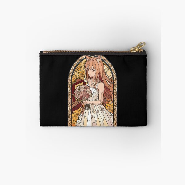 Item preview, Holo Spice and Wolf Golden Rose Stained Glass Portrait designed and sold by mildaclairmo.