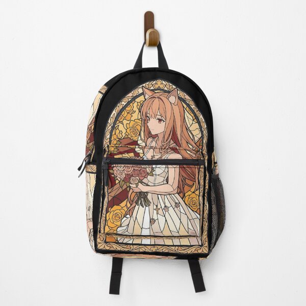 Item preview, Holo Spice and Wolf Golden Rose Stained Glass Portrait designed and sold by mildaclairmo.