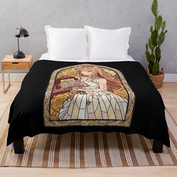 Item preview, Holo Spice and Wolf Golden Rose Stained Glass Portrait designed and sold by mildaclairmo.