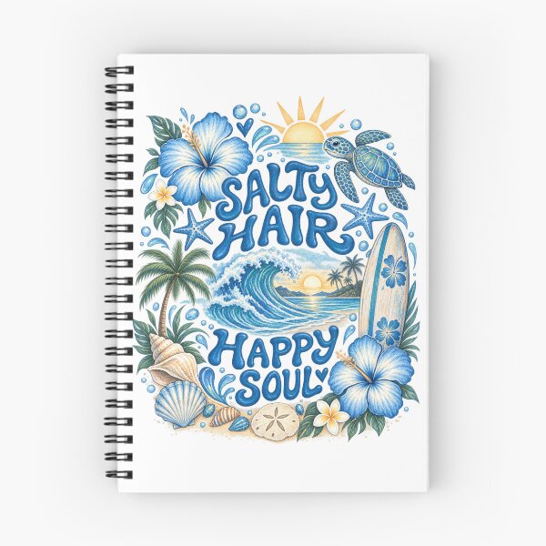 Item preview, Salty Hair Happy Soul – Ocean Vibes Design designed and sold by CloudyDreams123.