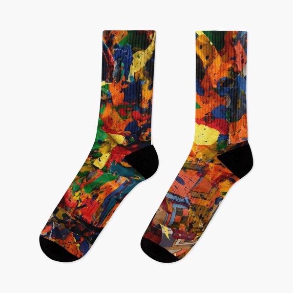 Item preview, Crumpled Color Explosion Abstract Art designed and sold by THE SPLATTERED HAUS BY SAGE BANKS.