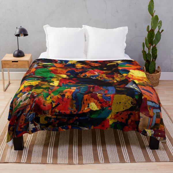 Item preview, Crumpled Color Explosion Abstract Art designed and sold by THE SPLATTERED HAUS BY SAGE BANKS.