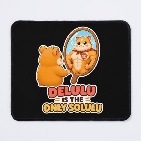 Item preview, Delulu Is The Only Solulu Hamster Funny Meme designed and sold by Pick'n Quick.