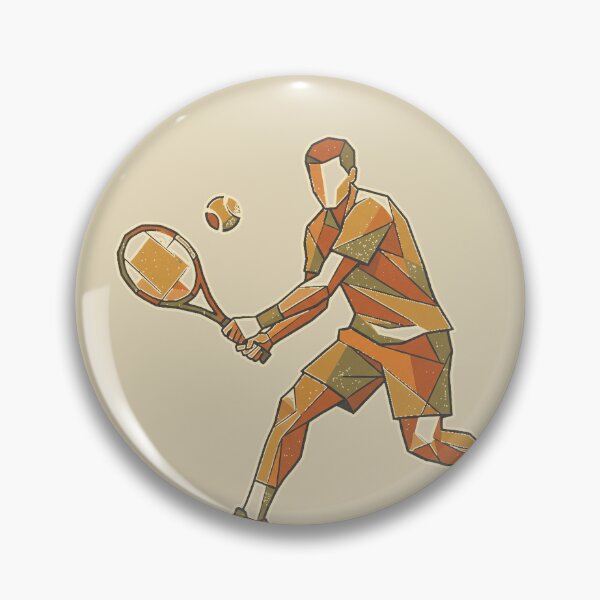 Item preview, Geometric Tennis Player Backhand Shot Low Poly Sports Art designed and sold by KiwiRider.
