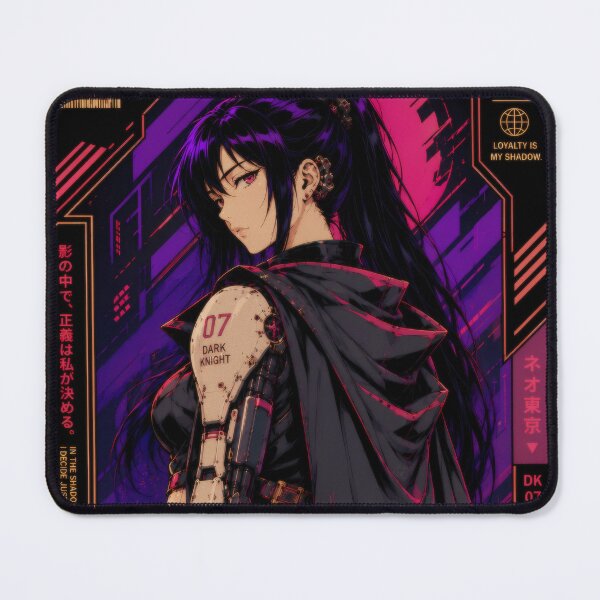 Item preview, Dark cyberpunk warrior – Retro anime fighter designed and sold by Apocalyptic Art Studio.
