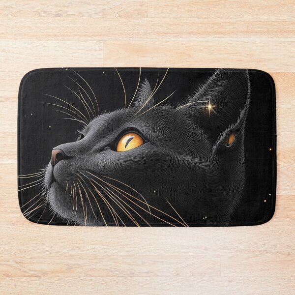 Artikelvorschau, Bombay Cat Midnight Glow Katzenkunstwerk entworfen und verkauft von mildaclairmo.