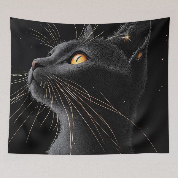 Item preview, Bombay Cat Midnight Glow Feline Artwork designed and sold by mildaclairmo.