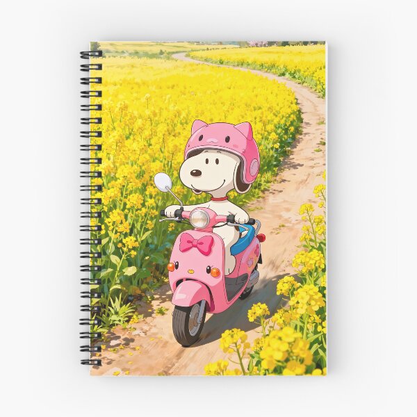 Item preview, Snoopy Pink Scooter Cheerful Whimsical Summer Days designed and sold by N0WUC1.