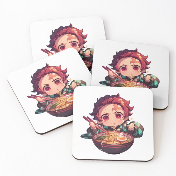 Item preview, Tanjiro Kamado Demon Slayer Chibi Ramen Focused Noodle Feast designed and sold by mildaclairmo.