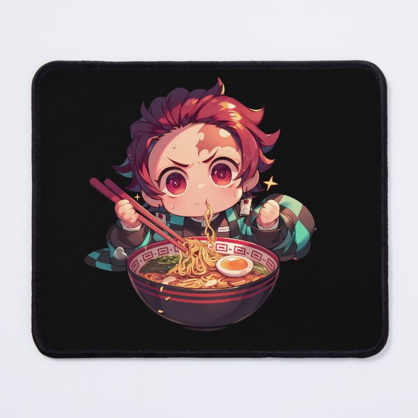 Item preview, Tanjiro Kamado Demon Slayer Chibi Ramen Focused Noodle Feast designed and sold by mildaclairmo.
