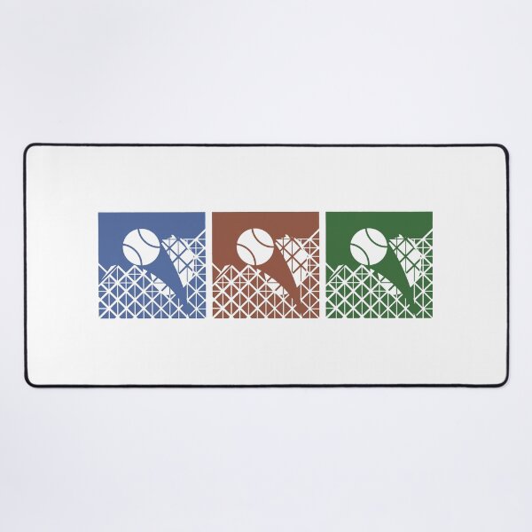 Item preview, Three Tennis Court Surfaces Hard Clay Grass Grand Slam Art designed and sold by KiwiRider.