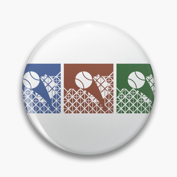 Item preview, Three Tennis Court Surfaces Hard Clay Grass Grand Slam Art designed and sold by KiwiRider.