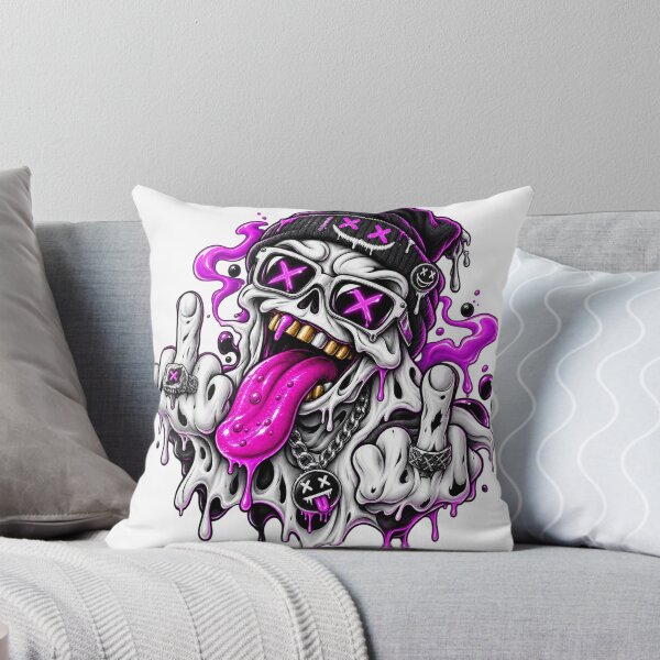 Item preview, Neon Melting Skull designed and sold by VYBORA Studio.