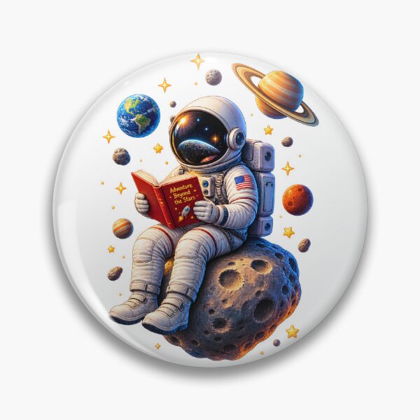Item preview, Astronaut Reading Among the Stars designed and sold by TinyWeird.