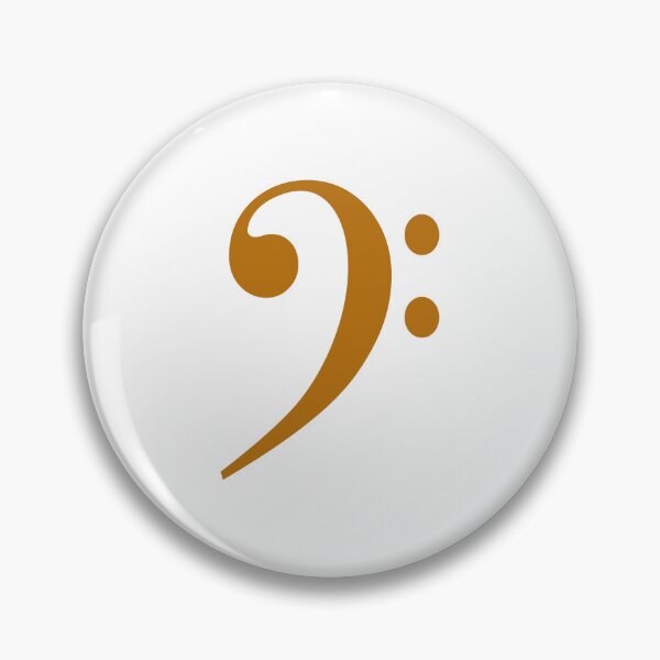Item preview, Bass clef - musician - amber designed and sold by Inspirationmotivation.