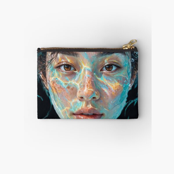 Item preview, Underwater Dream - Acrylic Painting Turquoise Water Light Portrait designed and sold by Surviving Monday Club.