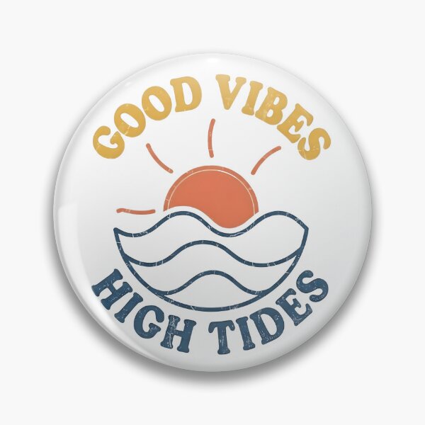 Item preview, Good Vibes High Tides Retro Beach Wave Classic T-Shirt | Vintage 70s Sunset Coastal Ocean Aesthetic Gift designed and sold by ASN STUDIO.