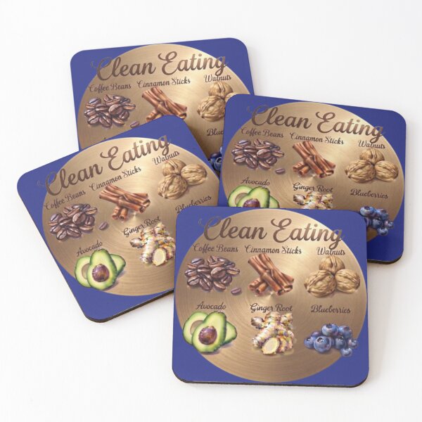 Item preview, Clean Eating Healthy Food Guide Illustration designed and sold by Northern Glow Art.