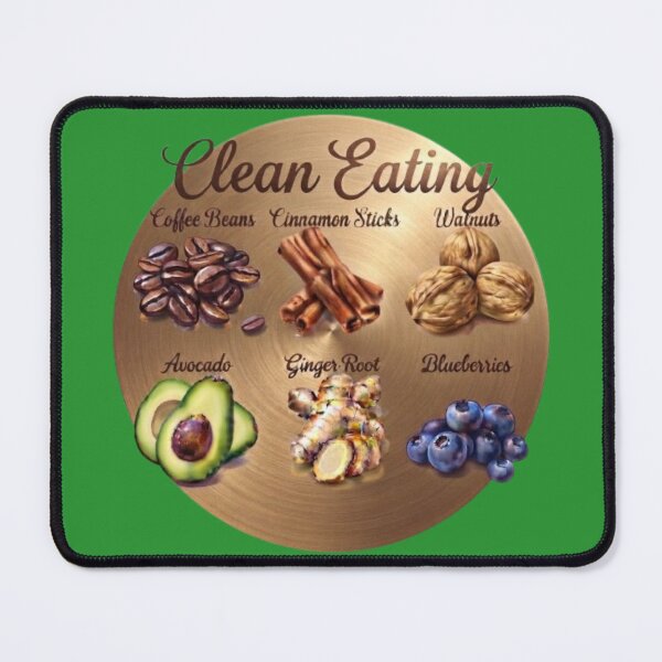 Item preview, Clean Eating Healthy Food Guide Illustration designed and sold by Northern Glow Art.