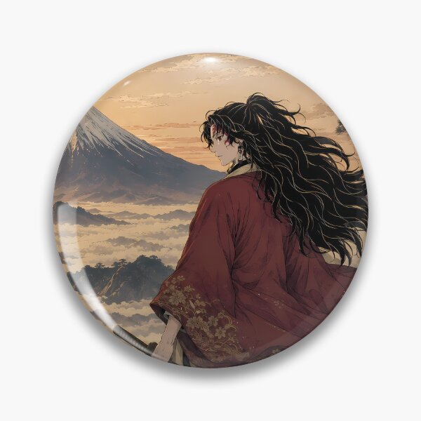 Item preview, Yoriichi Tsugikuni Demon Slayer Mount Fuji Sunrise designed and sold by mildaclairmo.