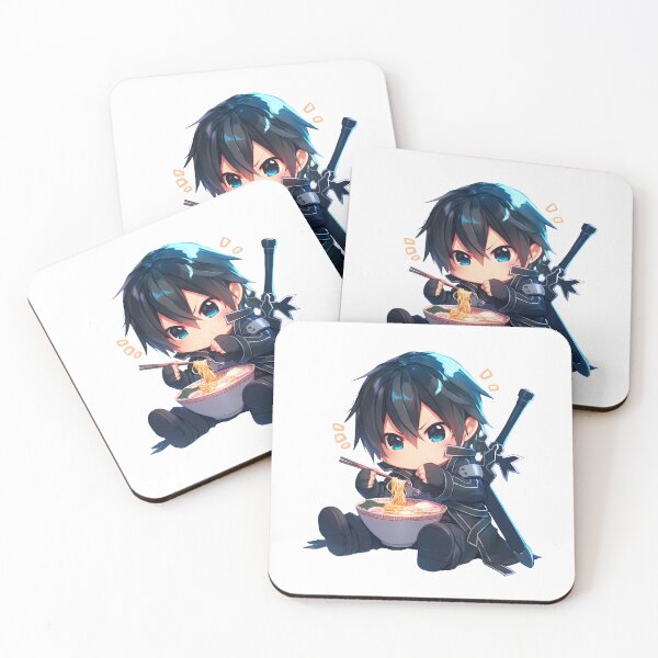 Item preview, Kirito Sword Art Online Kawaii Ramen Chibi Noodle Quest designed and sold by mildaclairmo.